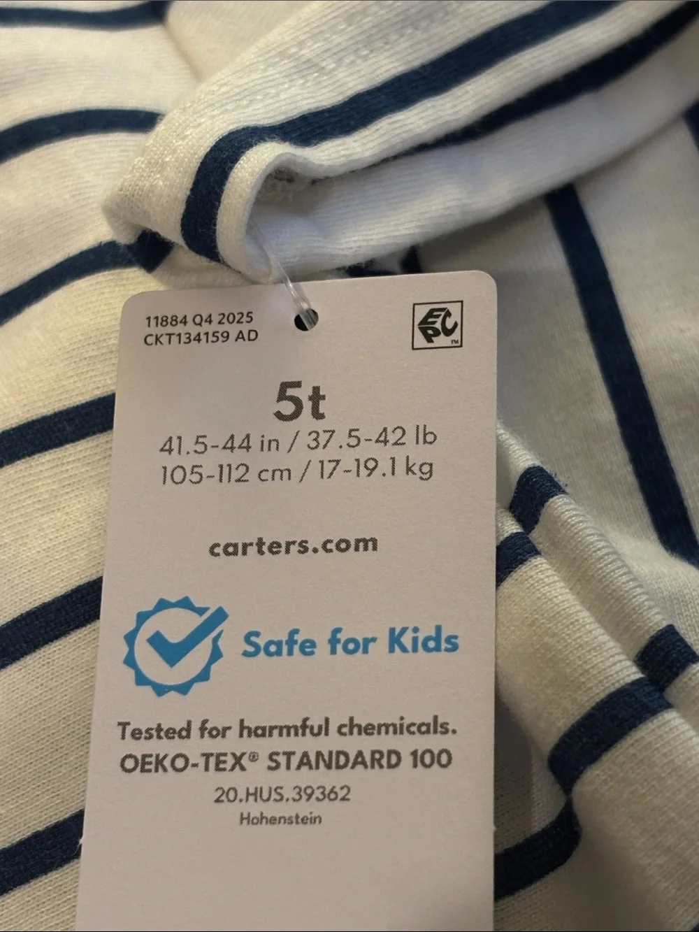 Carter's Toddler Girls Short Sleeve Striped Dress